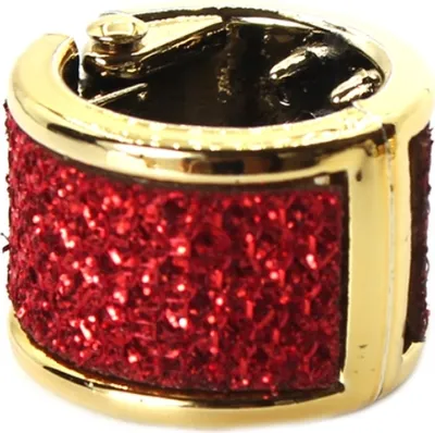 Produktbild von Mini Haarklammer Glitzer Haarring Rot