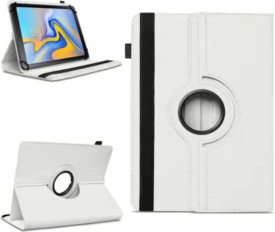 Produktbild von Tablet Hülle für Samsung Galaxy Tab A 10.5 2018 Tasche Schutzhülle 360° DrehbarFarben:Weiss
