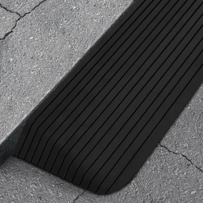 Zdjęcie produktu dla The Living Store Rampa progowa 110x41x5 cm gumowa