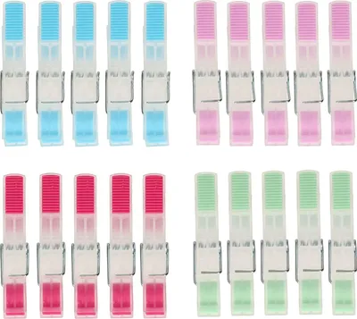 Image de KOTARBAU® Pinces à linge avec inserts en caoutchouc 20 pièces pour sécher le linge