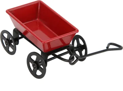 Image de Modèle de chariot à tirer,Pièces pour maison de poupée,Jouets pour enfants,Cadeaux pour enfants,Décoration intérieure