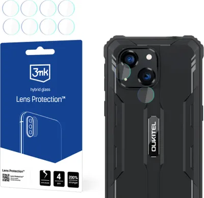 Obrázok produktu pre 3mk Hybridná sklenená ochrana objektívu pre objektív fotoaparátu Oukitel G2Camera 0,16 mm 6H (4 kusy)