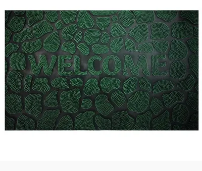 Obrázek produktu pro Pronett XJ5673 Venkovní gumová rohožka 40 x 60 cm, černozelená