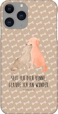 Produktbild von Mr. & Mrs. Panda Iphone 11 Pro Handyhülle Hunde Liebe - Hundeglück - Geschenk, Hund, Vertrauen, Optimitisch, Sprüche, Premium Kunststoff, Handy Case, Herz