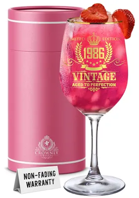 Weinglas 1986 XL 40. Geburtstag Geschenk für Frauen und Männer