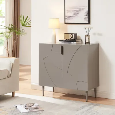 Produktbild von Sideboard 'Starvili' mit 2 Türen 75 x 76 x 38 cm Grau