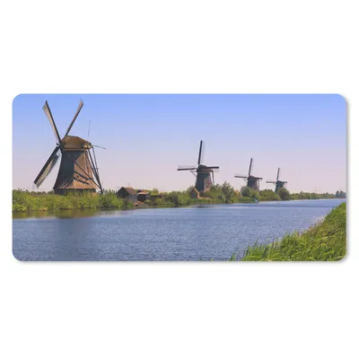 Produktbild von MuchoWow® Mauspad Mousepad Niederlande - Mühle - Wasser 60x30 cm - Mousepads - Maus Mat - Pad - Mausunterlage - Nachhaltig