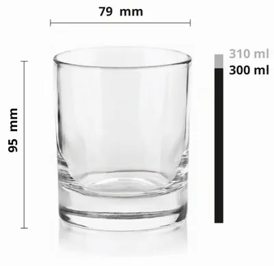 Produktbild von Glasmark KROSNO 1992 Whiskeygläser Set 4 Stück 310 ml Gläser Trinkgläser Transpa
