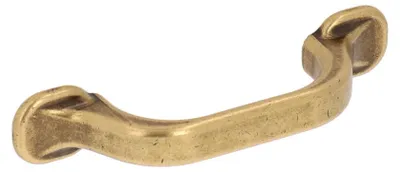 Productafbeelding van Handgreep voor meubels, gemaakt van zamak. Afstand tussen de bevestigingsgaten: 64 mm. Stijl: Florence, antiek. Set van 6 stuks