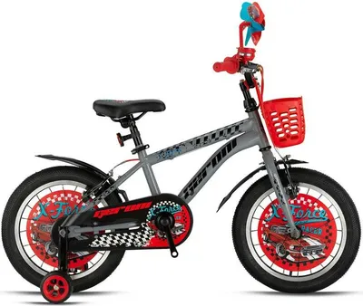 Produktbild von 20 Zoll Kinder Jungen Fahrrad Kinderfahrrad Rad GRN26-007 Grau Rot