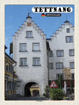 Image de vianmo Panneau en bois 40x30 cm Tettnang Torschloss Altstadt