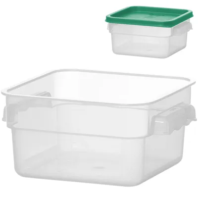 Image de Conteneur alimentaire avec poids 1,9 l 190 x 190 x 95 mm - Hendi 870907