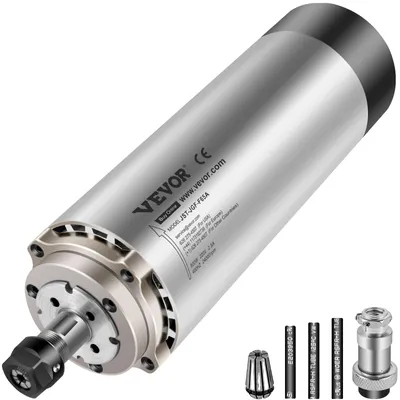 Produktbild von VEVOR 1,5KW 2220V Luftgekühlter Spindelmotor CNC Luftkühlung Spindelmotor für CNC-Gravierfräsmaschine, Rund-b, 0.8KW