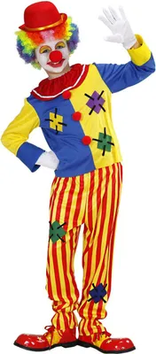 Produktbild von Klassischer bunter Clown Kostüm für Jungen