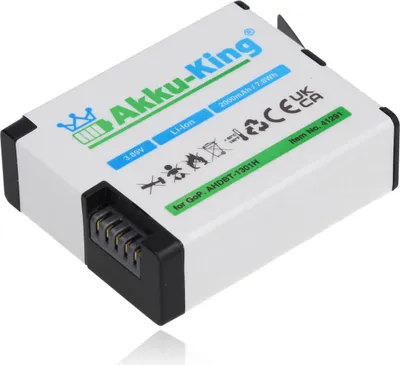 Produktbild von Akku kompatibel mit GoPro AEBAT-201 - Li-Ion 2000mAh - für Hero 13, AHDBT-1301H, CPSS1B