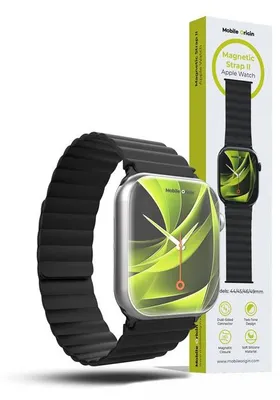 Imagen del producto de Mobile Origin AWMS-02-BLK-BLK, Correa, Smartwatch, , Compatible con: Apple Watch Ultra 1/2/3 - 49 mm, Apple Watch 10 - 46 mm, Apple Watch 9/8/7 - 45 mm, Apple Watch..., Silicona