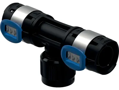 Image de Geberit FlowFit, pièce de transition en T avec MasterFix PPSU d25-MF20-d25