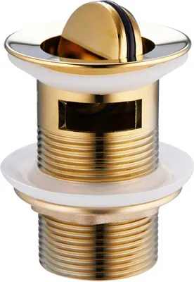 Produktbild von Mexen Klick-Klack-Stöpsel drehbar mit Überlauf, Gold - 79923-50