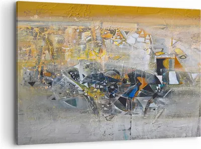 Produktbild von Bild auf Leinwand - Leinwandbild - Abstraktion modern - 120x80cm - Wand Bild - Wanddeko - Leinwanddruck - Bilder - Kunstdruck - Wanddekoration - Leinwand bilder - Wandkunst - AA120x80-4001