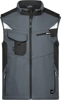 Produktbild von Workwear Softshell Vest - STRONG - carbon/black, Gr. 3XL