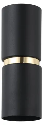 Produktbild von EGLO Passa, Oberfläche, Zylinder, GU10, 3000 K, IP20, Schwarz, Gold