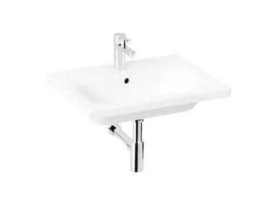 Obrázok produktu pre Jika Mio-N - Umývadlo, 600x450 mm, s prepadom, s otvorom na batériu, biela H8127130001041