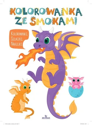 Zdjęcie produktu dla Kolorowanka ze smokami - Opracowanie Zbiorowe (Malbuch für Kinder auf Polnisch)
