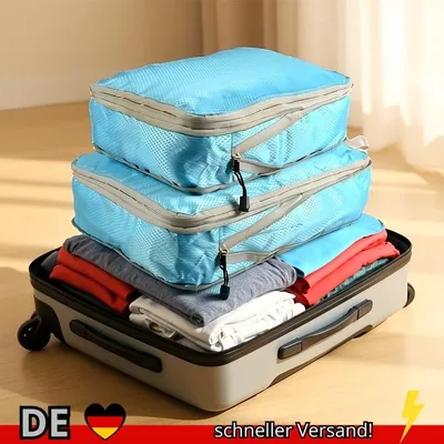 Produktbild von Faltbare Komprimierbare Packwürfel Wasserdichte Reise-Aufbewahrungstasche