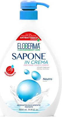 Zdjęcie produktu dla Mydło w płynie do rąk Sapone in Crema Neutro 1l - Eloderma