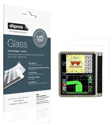 Image de 2x Protection ecrán pour Kverneland IsoMatch Tellus PRO Verre souple Film Protecteur 9H dipos