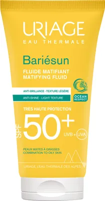 Obrázok produktu pre Matujúci fluorescenčný fluid s filtrom SPF50+ Uriage Bariesun 50ml