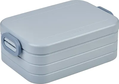 Produktbild von Mepal - Lunchbox Take a Break Midi - Brotdose To Go - Für 2 Sandwiches oder 4 Brotscheiben - Meal Prep Box - Essensbox mit Unterteilung - Spülmaschinenfest - 900 ml - Nordic Blue