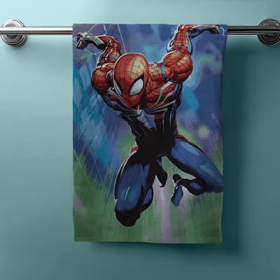 Produktbild von Spiderman Duschtuch Badetuch Strandtuch 70 x 140cm