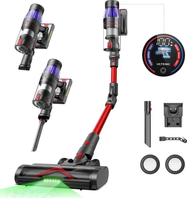 Produktbild von Ultenic U16 Flex bezdrátový vysavač bezdrátový 550W/45 Kpa, bezdrátový vysavač s dotykovým displejem a nabíjecí stanicí, vysavač se skládací trubicí doba provozu 60 min