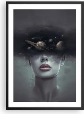 Produktbild von Gerahmtes Poster - Schwarzer Rahmen - Quinoa Frau Gesicht - 50x70 cm - Wand Bild - Wanddeko - Wandbilder - Kunstposter - Wandposter - Bilderrahmen - Bilder - Kunstdruck - P2BPA50x70-4796