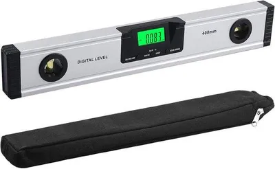 Immagine prodotto di Misuratore digitale del livello dell'acqua da 400 mm (16 pollici) con indicatore acustico e base magnetica - ampio display LED luminoso