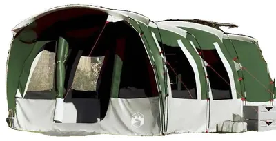 Productafbeelding van Tunneltent, geschikt voor 8 personen, duurzame constructie met drie lagen, kleur: groen