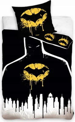 Produktbild von Carbotex Bettbezug Bettwäsche Set Batman Hero 140x200