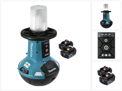 Produktbild von Makita DML 810 F Akku LED Flächenlicht 18 / 36 V ( 2 x 18 V ) 5500 lm IP54 + 2x Akku 3,0 Ah - ohne Ladegerät