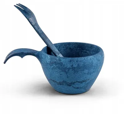 Produktbild von Kupilka, Besteckset mit Becher, 370 ml, blau