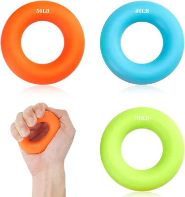 Obrázek produktu pro Tréninkový nástroj pro posilování úchopu, sada 3 kusů, hmotnost 15 kg, ergonomický design, pro posilování svalů
