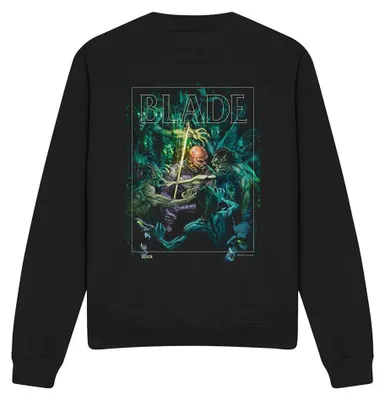 Immagine prodotto di Blade - Felpa unisex da uomo/donna, peso medio, a maniche lunghe, modello TV38396 (taglia M) (colore: nero)