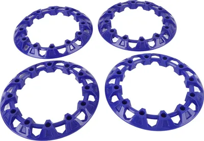 Immagine prodotto di 4 pezzi coprimozzo ATV da 8 pollici Copertura ruota in plastica resistente ai graffi Coprimozzo universale per go kart Blu