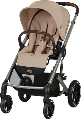 Produktbild von Cybex Balios S Lux Kinderwagen inkl. Babywanne / 2in1 Kombikinderwagen, Farbe:Almond Beige