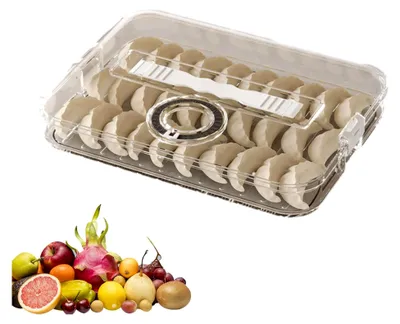 Produktbild von Stapelbare Gefrierbehälter für Knödel mit Zeitaufzeichnung zur Lebensmittelorganisation