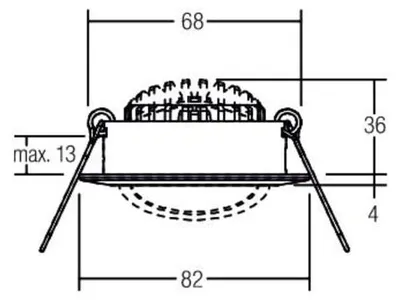 Immagine prodotto di Brumberg Leuchten Faretto da incasso LED 230V 39363183