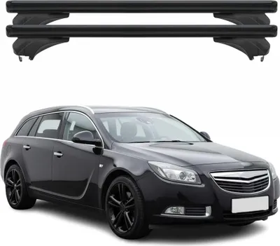 Produktbild von Menabo Dachträger für Opel Insignia Sportourer 2009-2017 Aluminium Schwarz 2 tlg