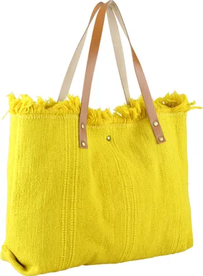 Produktbild von Schultertasche Beach aus Baumwolle und Leder von collezione alessandro