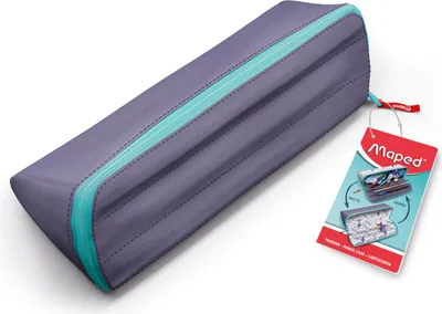 Produktbild von Maped 931901, Weiches Federmäppchen, Polyester, Lila, Einfarbig, 300 D, Reißverschluss