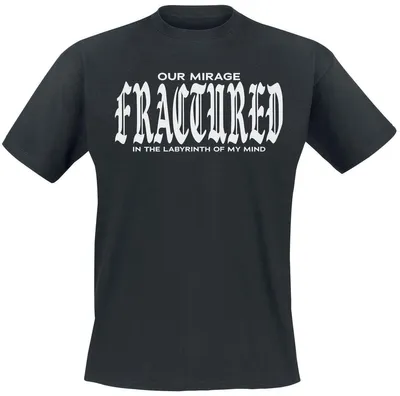 Produktbild von Our Mirage T-Shirt Herren Fractured schwarz Band-Merch, Bands 100% Baumwolle L